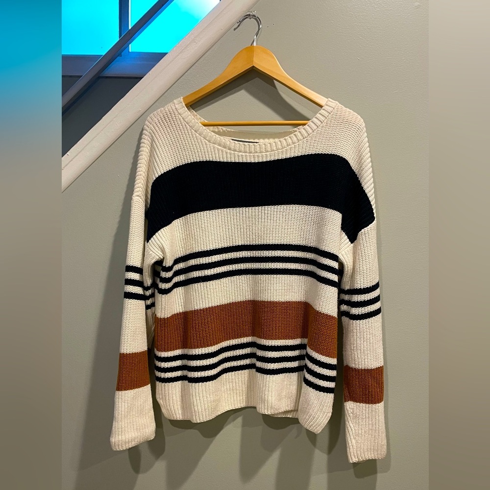 Oversized stripe sweater